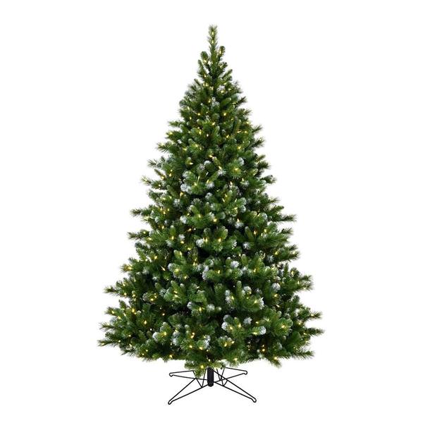 7.5' x 58" Artificial New Haven Spruce 700 Warm White Lights