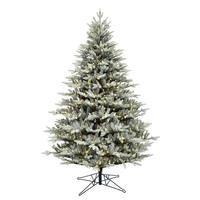 Vickerman 3.5' x 28" Artificial Douglas Blue Fir 200 Warm White Lights