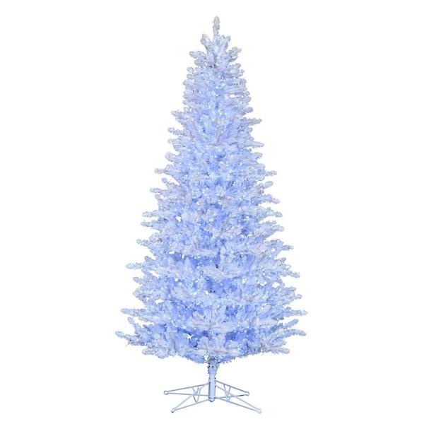 10' x 60" Shiny White Spruce 3450 Pure White Twinkle Lights