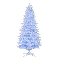 Vickerman 14' x 79" Shiny White Spruce 7500 Pure White Lights