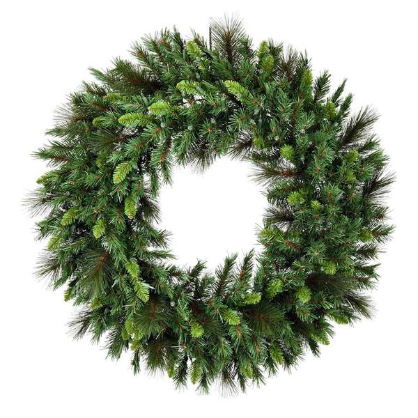24" Artificial Bangor Mix Pine 50 Clear Lights