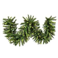 Vickerman 9' x 14" Artificial Bangor Mix Garland 100 Warm White Lights