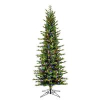 Vickerman 10' x 49" Artificial Moutauk Pencil Pine 1,350 Multi-Color Lights