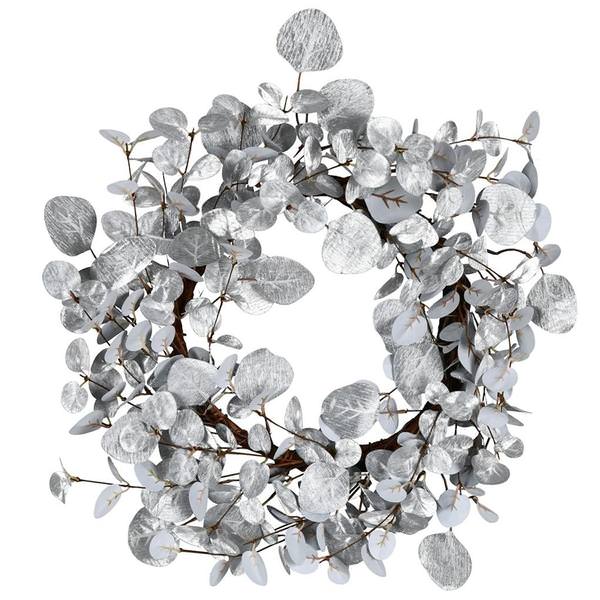22" Artificial Silver Eucalyptus Wreath