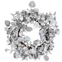 Vickerman 22" Artificial Silver Eucalyptus Wreath