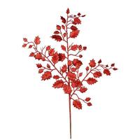 Vickerman 27" Red Glitter Holly Leaf Spray (12 pack)