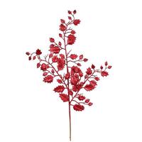 Vickerman 27" Burgundy Glitter Holly Leaf Spray (12 pack)