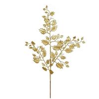 Vickerman 27" Gold Glitter Holly Leaf Spray (12 pack)