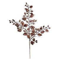 Vickerman 27" Chocolate Glitter Holly Leaf Spray (12 pack)