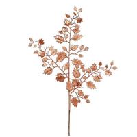 Vickerman 27" Rose Gold Glitter Holly Leaf Spray (12 pack)