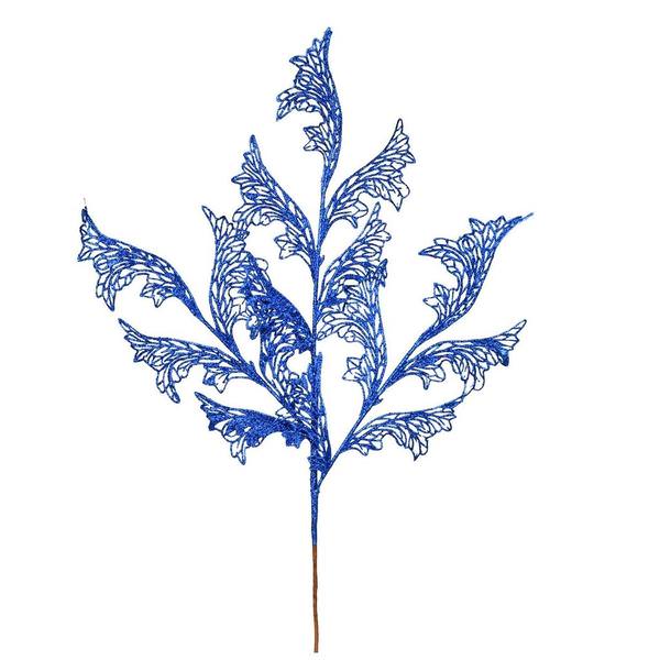 27" Blue Glitter Coral Bells Lace Spray (12 pack)
