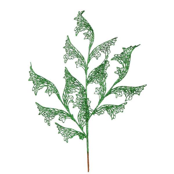 27" Green Glitter Coral Bell Spray (12 pack)