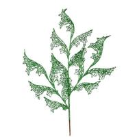 View 27" Green Glitter Coral Bell Spray (12 pack)