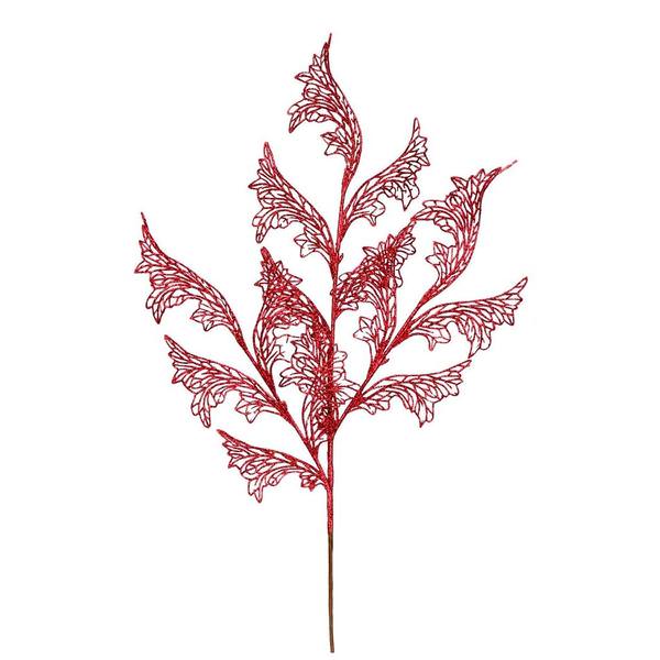 27" Burgundy Glitter Coral Bell Lace Spray (12 pack)