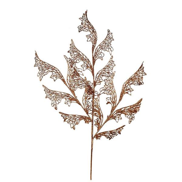 27" Copper Glitter Coral Bell Lace Spray (12 pack)