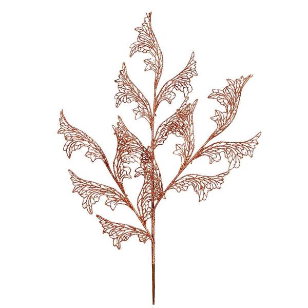 27" Rose Gold Glitter Coral Bell Lace Spray (12 pack)