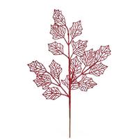 Vickerman 21" Burgundy Glitter Holly Leaf Lace Spray (12 pack)