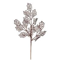 Vickerman 21" Chocolate Glitter Holly Leaf Lace Spray (12 pack)