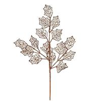 Vickerman 21" Copper Glitter Holly Leaf Lace Spray (12 pack)
