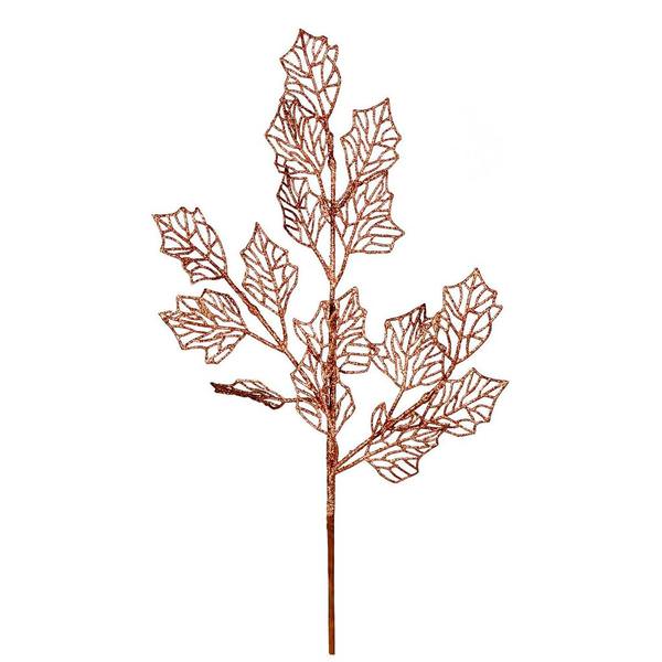 21" Rose Gold Glitter Holly Lace Spray (12 pack)