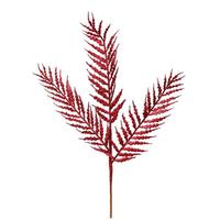 Vickerman 21" Burgundy Glitter Fern Spray (12 pack)