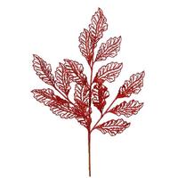 Vickerman 21" Red Glitter Coleus Leaf Lace Spray (12 pack)