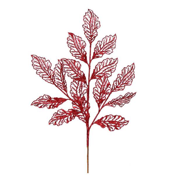 21" Burgundy Glitter Coleus Leaf Lace Spray (12 pack)