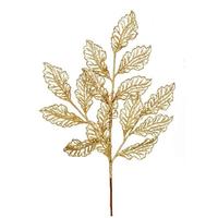 Vickerman 21" Gold Glitter Coleus Leaf Spray (12 pack)