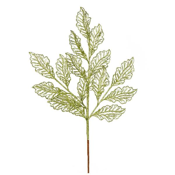 21" Lime Glitter Coleus Leaf Lace Spray (12 pack)