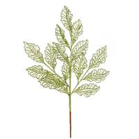 View 21" Lime Glitter Coleus Leaf Lace Spray (12 pack)