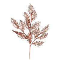 Vickerman 21" Rose Gold Glitter Coleus Leaf Spray (12 pack)