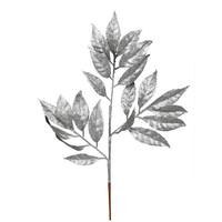 Vickerman 21" Silver Glitter Bay Leaf Spray (12 pack)