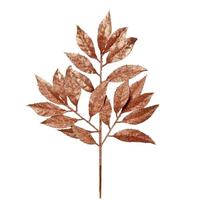 Vickerman 21" Rose Gold Glitter Bay Leaf Spray (12 pack)