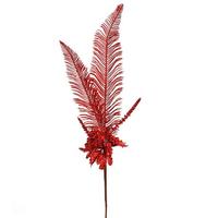 Vickerman 30" Red Glitter Fern Berry Spray Christmas Decoration (2 Pack)