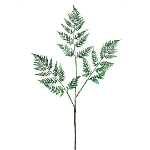 42" Green Shiny Fern Spray Christmas Decoration (2 Pack)