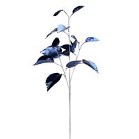Vickerman 33" Blue Shiny Leaf Spray Christmas Decoration (2 Pack)