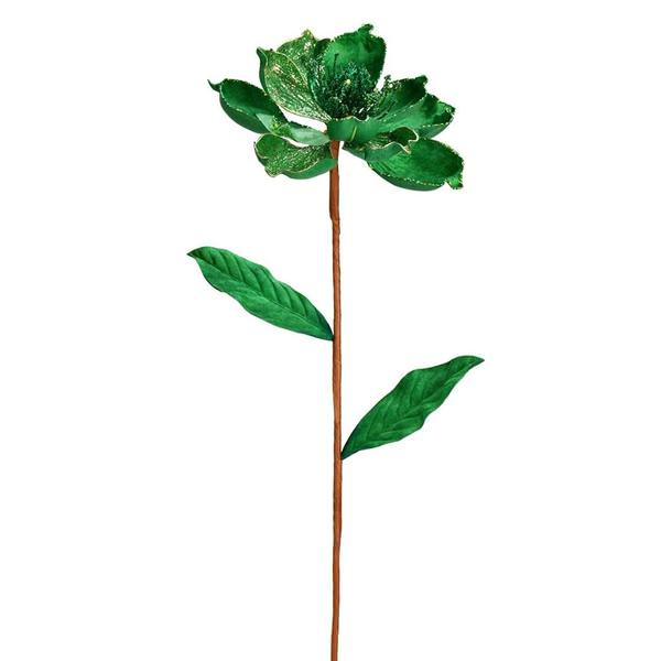 30" Green Glitter Fern Berry Spray Christmas Decoration (2 Pack)