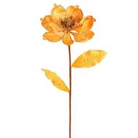 Vickerman 30" Gold Glitter Magnolia Spray Christmas Decoration (2 Pack)