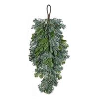 Vickerman 27.5" Artificial Green Medford Pine Teardrop Christmas Decoration
