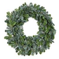 Vickerman 24" Artificial Green Woolsey Pine Christmas Wreath