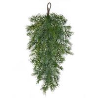 Vickerman 35" Artificial Green Woolsey Pine Teardrop Christmas Decoration