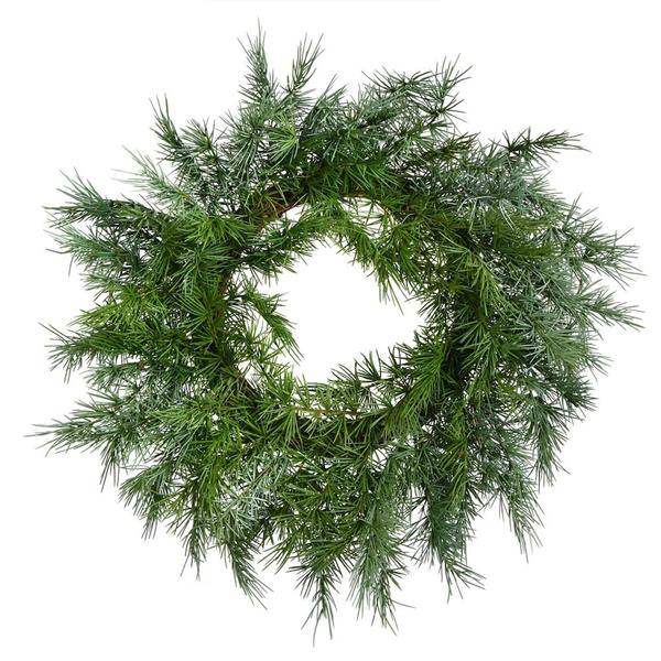 23" Artificial Green Woolsey Pine Christmas Wreath