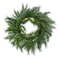 Vickerman 23" Artificial Green Woolsey Pine Christmas Wreath