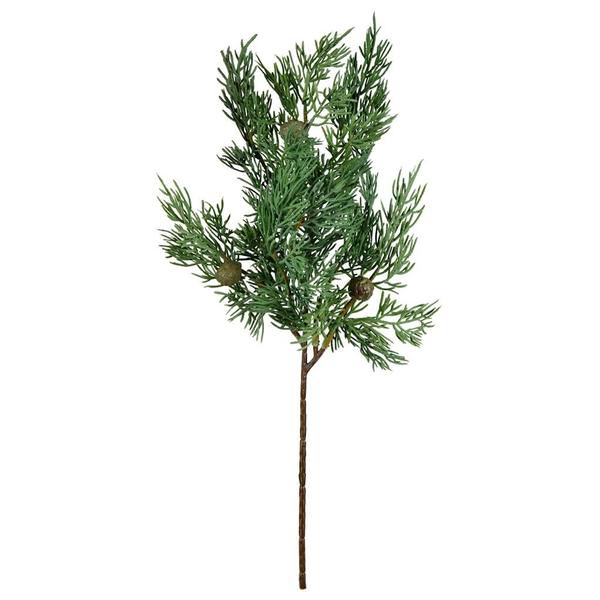 16" Artificial Green Stovall Cedar Pine Spray Christmas Decoration (4 Pack)
