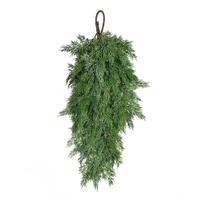 Vickerman 29" Artificial Green Stovall Cedar Teardrop Christmas Decoration