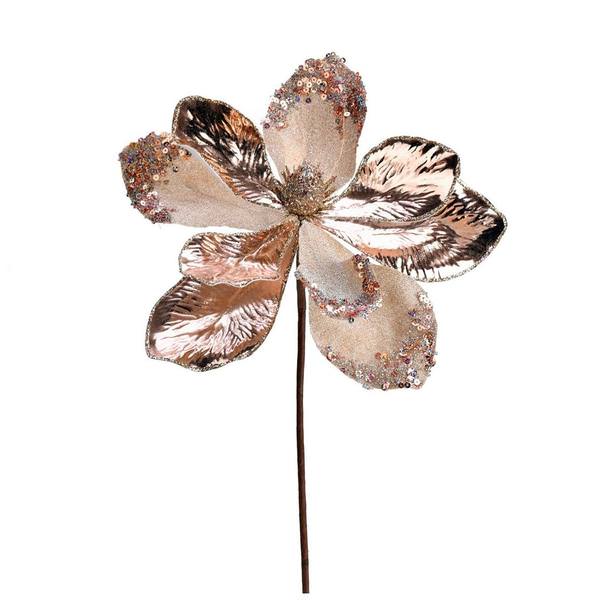 11" Rose Gold Magnolia Glitter Spray (6 pack)