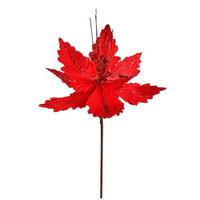 Vickerman 12" Red Poinsettia Spray (6 pack)