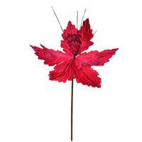 Vickerman 12" Berry Red Poinsettia Spray (6 pack)