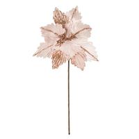 Vickerman 12" Pink Poinsettia Spray (6 pack)