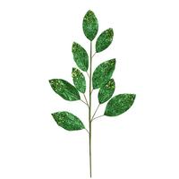Vickerman 29" Green Glitter Leaf Spray (6 pack)